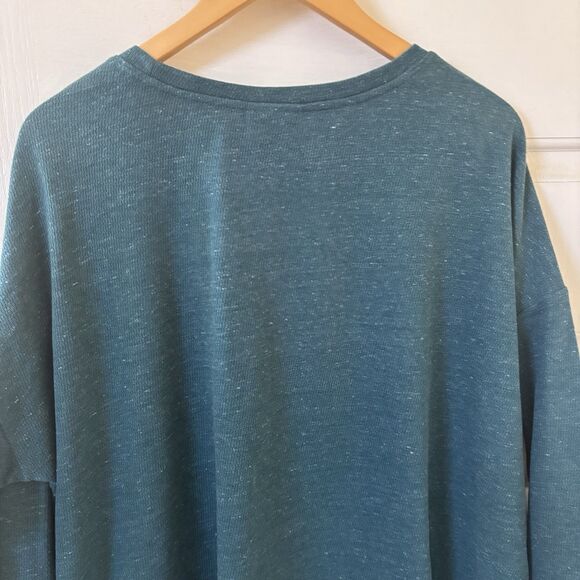 J Jill Womens Sweater Bohemian Comfy 2XL Green Stretch Lounge Minimalist City - Picture 8 of 11